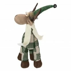Northlight 14" Tan And Green Buffalo Plaid Standing Moose Christmas Decoration -Northlight Shop northlight ad20109 2 sample 85819.1665346440