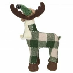 Northlight 14" Tan And Green Buffalo Plaid Standing Moose Christmas Decoration -Northlight Shop northlight ad20109 3 sample 71777.1665346440