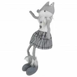 Northlight 22" Gray And White Girl Fox Sitting Christmas Figure With Dangling Legs -Northlight Shop northlight ad26812 2 sample 21338.1604023641