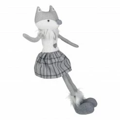 Northlight 22" Gray And White Girl Fox Sitting Christmas Figure With Dangling Legs -Northlight Shop northlight ad26812 4 sample 00722.1604023641
