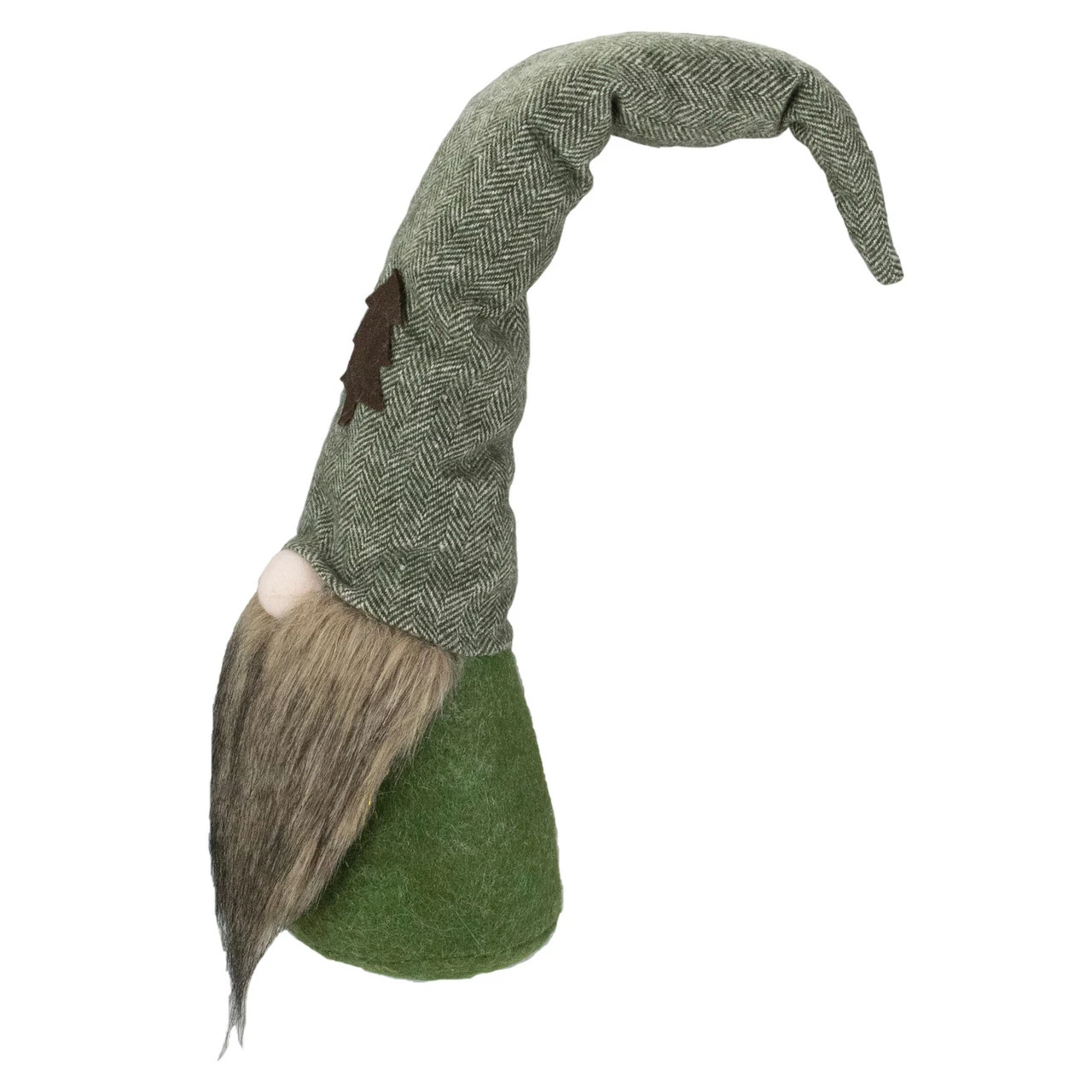 Northlight 21-Inch Green And Brown Weighted Christmas Tree Gnome Tabletop Figure 3 Northlight 21-Inch Green And Brown Weighted Christmas Tree Gnome Tabletop Figure - Image 3