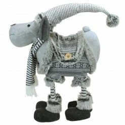 Northlight 13" Gray Nordic Standing Moose Christmas Tabletop Figurine -Northlight Shop northlight am37542 02 01595.1665174047