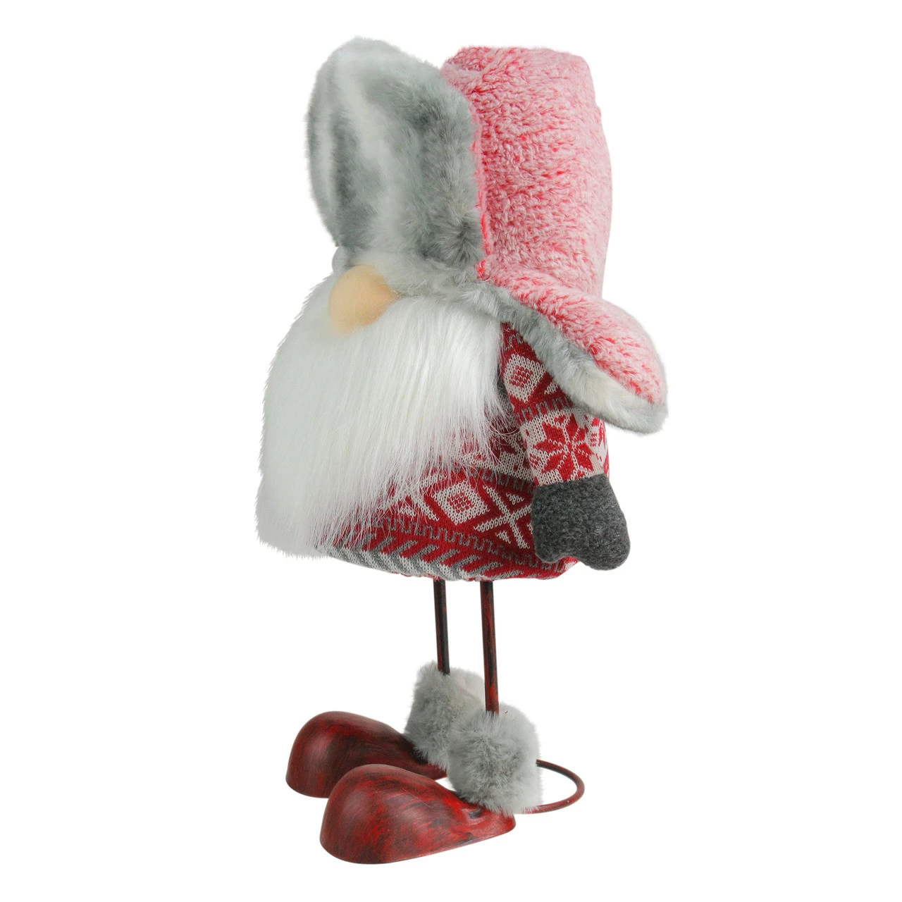 Northlight 14" Nordic Trapper Hat Bouncy Gnome Table Top Christmas Decoration 2 Northlight 14" Nordic Trapper Hat Bouncy Gnome Table Top Christmas Decoration - Image 2