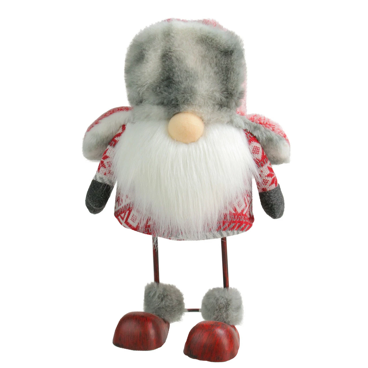 Northlight 14" Nordic Trapper Hat Bouncy Gnome Table Top Christmas Decoration 1 Northlight 14" Nordic Trapper Hat Bouncy Gnome Table Top Christmas Decoration