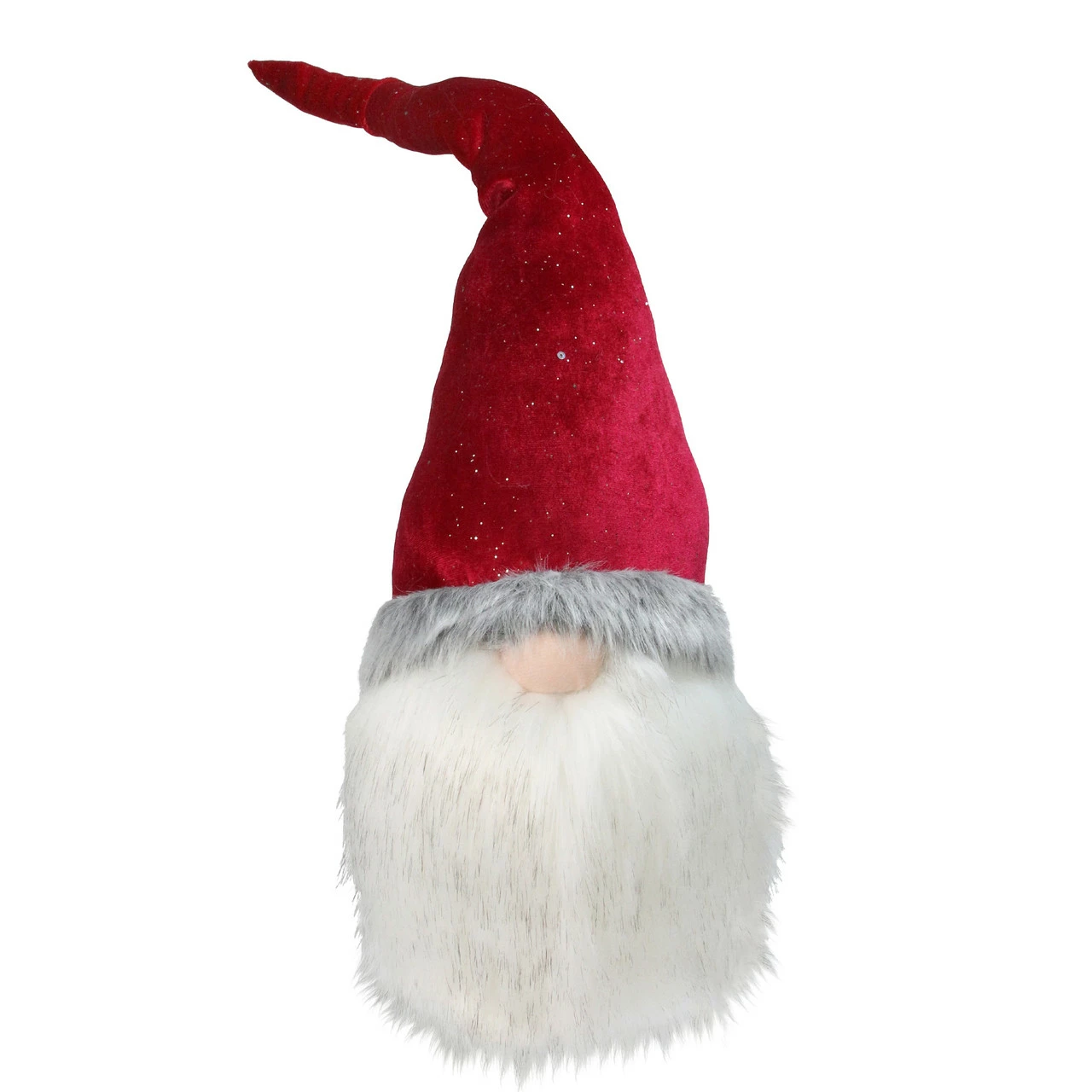 Northlight 23" Gnome With Bendable Glitter Red Velvet Hat Christmas Decoration 1 Northlight 23" Gnome With Bendable Glitter Red Velvet Hat Christmas Decoration