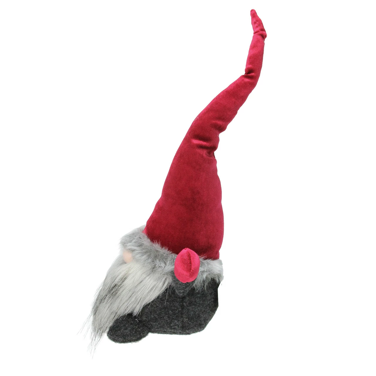 Northlight 15.75" Plush Red And Gray Velvet Santa Gnome Christmas Table Top Decoration 2 Northlight 15.75" Plush Red And Gray Velvet Santa Gnome Christmas Table Top Decoration - Image 2