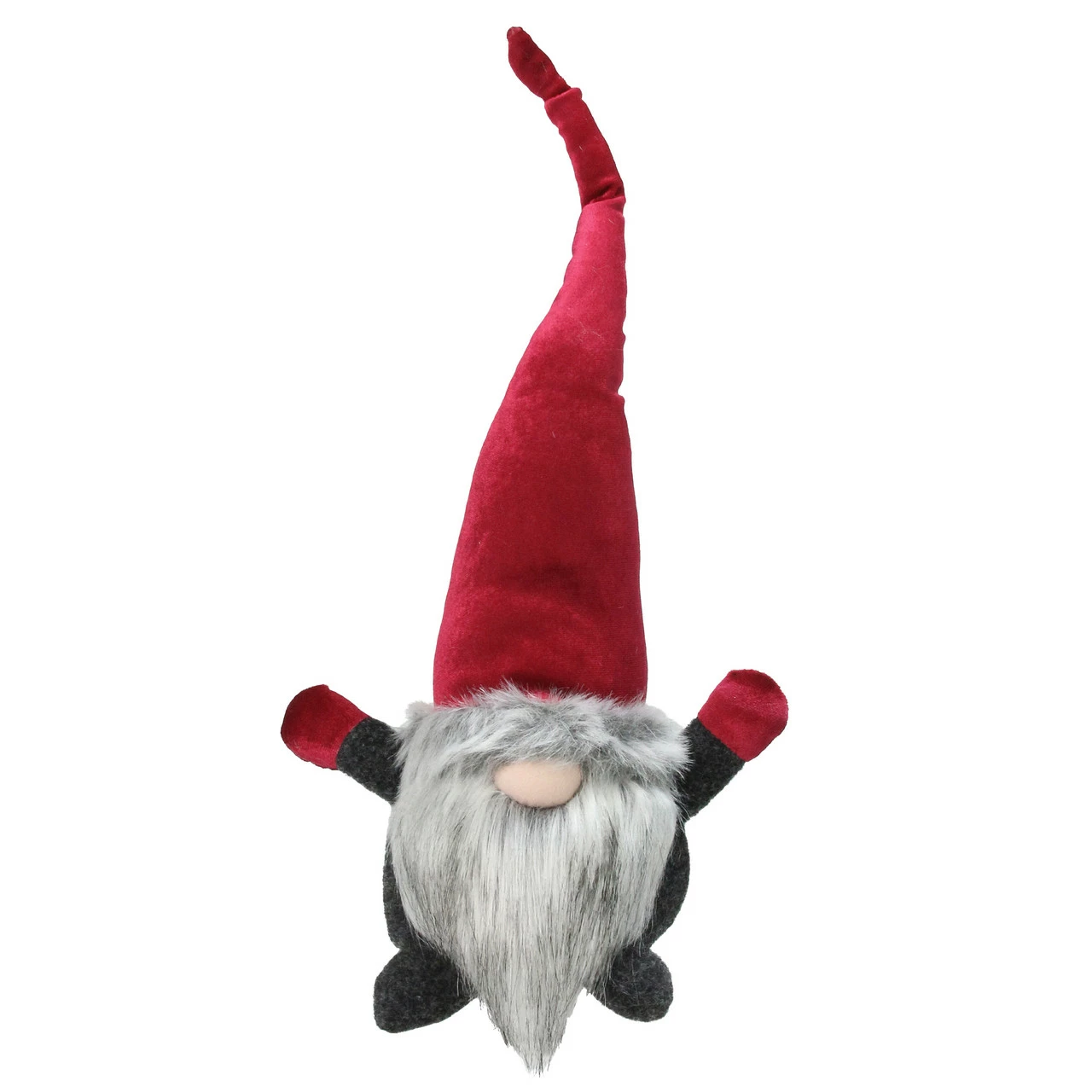 Northlight 15.75" Plush Red And Gray Velvet Santa Gnome Christmas Table Top Decoration 1 Northlight 15.75" Plush Red And Gray Velvet Santa Gnome Christmas Table Top Decoration