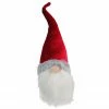 Northlight 14" Red And White Glittered Santa Gnome Head Christmas Decoration