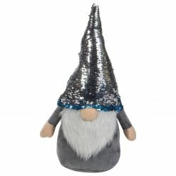 Northlight 17" Gnome With Blue And Silver Flip Sequin Hat Christmas Decoration -Northlight Shop northlight am87032 5 25863.1665087478