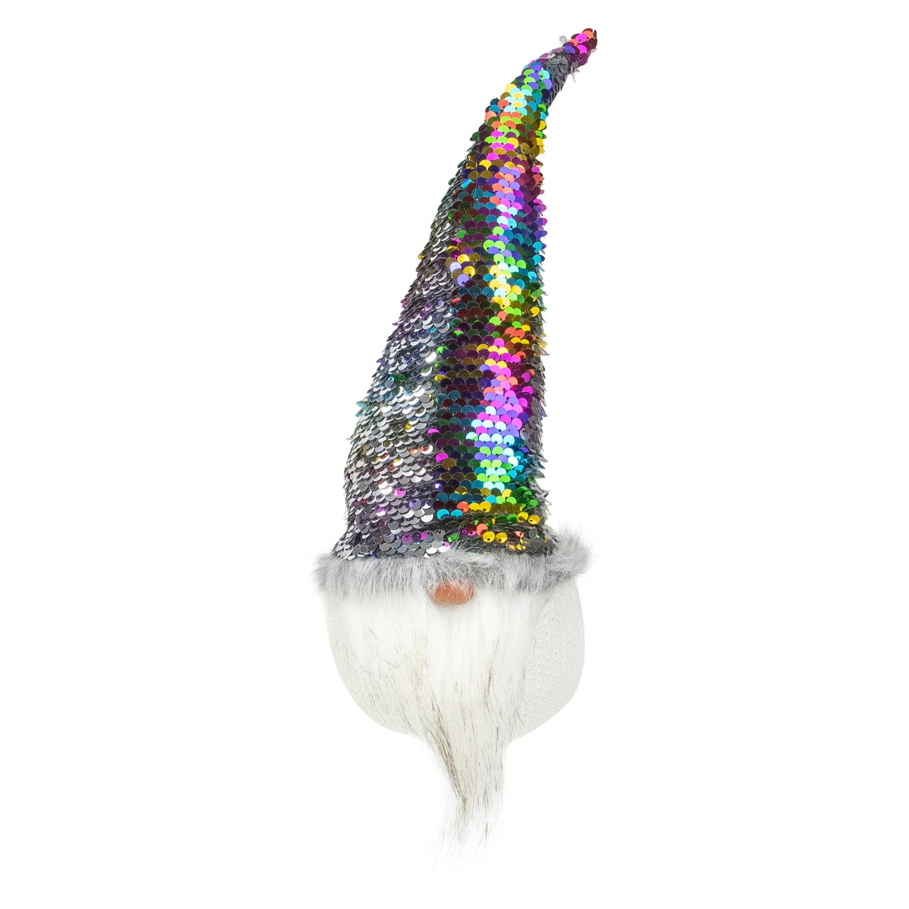 Northlight 13" Gnome With Rainbow And Silver Flip Sequin Hat Christmas Decoration 5 Northlight 13" Gnome With Rainbow And Silver Flip Sequin Hat Christmas Decoration - Image 5