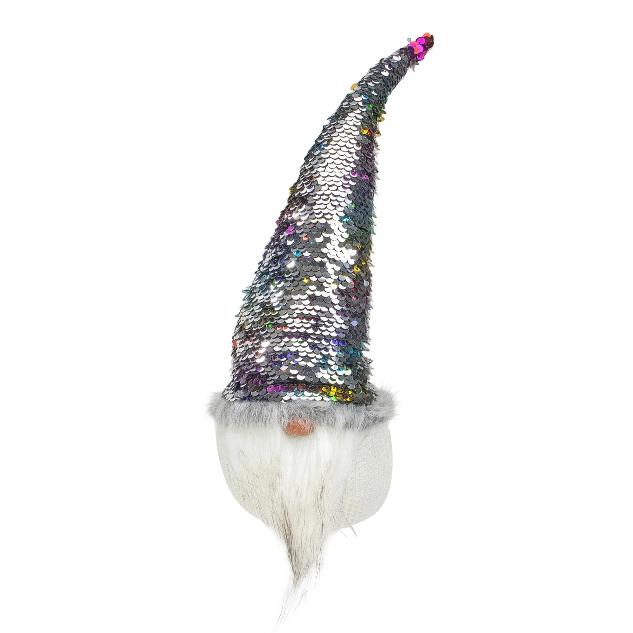 Northlight 13" Gnome With Rainbow And Silver Flip Sequin Hat Christmas Decoration 6 Northlight 13" Gnome With Rainbow And Silver Flip Sequin Hat Christmas Decoration - Image 6