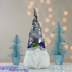Northlight 24" Gnome With Rainbow And Silver Flip Sequin Hat Christmas Decoration 8 Northlight 24" Gnome With Rainbow And Silver Flip Sequin Hat Christmas Decoration -Northlight Shop northlight am87035 8 90283.1599700736