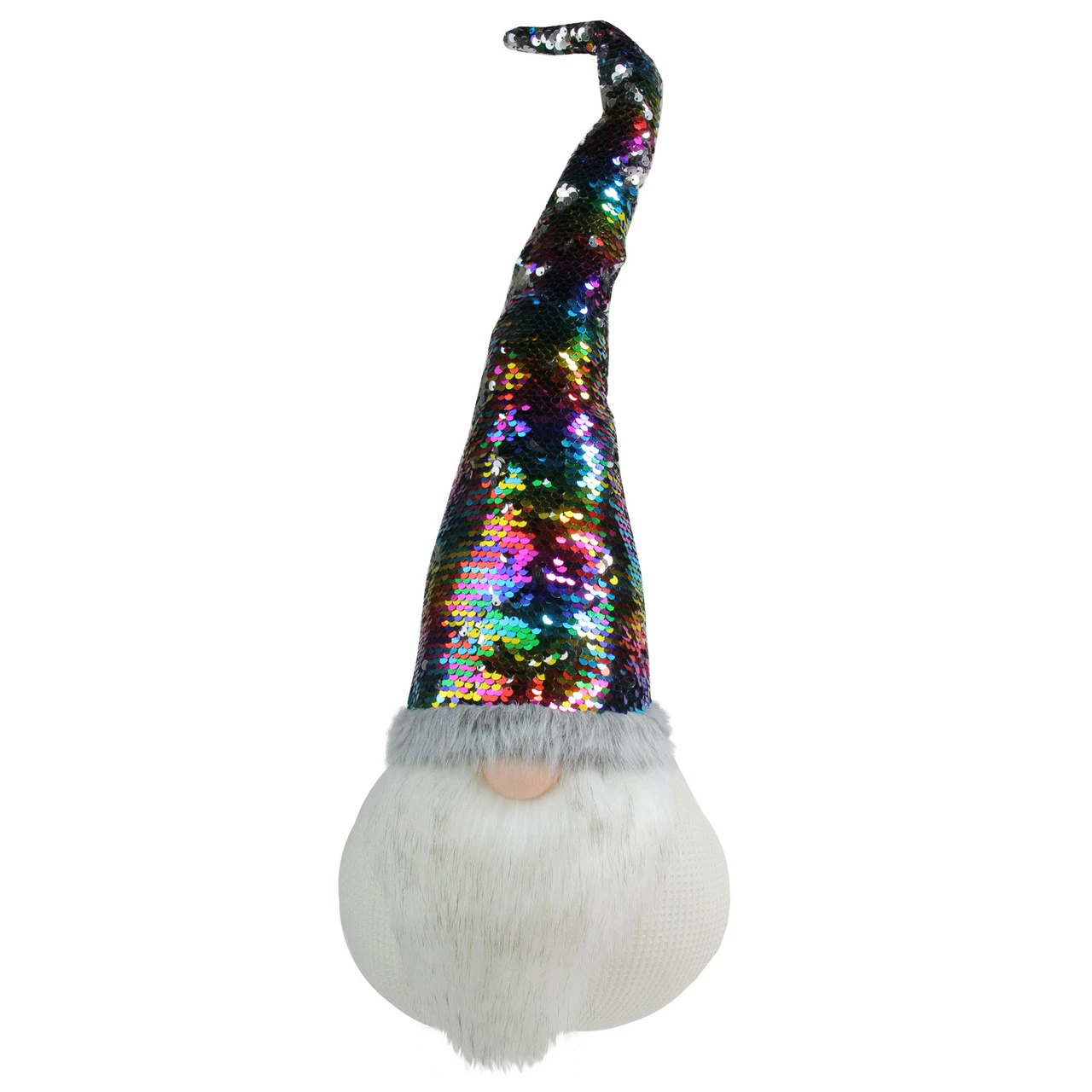 Northlight 24" Gnome With Rainbow And Silver Flip Sequin Hat Christmas Decoration 1 Northlight 24" Gnome With Rainbow And Silver Flip Sequin Hat Christmas Decoration
