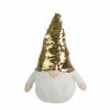 Northlight 12" Gnome With Gold And White Flip Sequin Hat Christmas Decoration