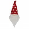 Northlight 5" Red And White Santa Gnome With Polka Dot Hat Tabletop Christmas Decoration