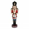 Northlight 60.5" Red And Black LED Animated Musical Drumming Christmas Nutcracker