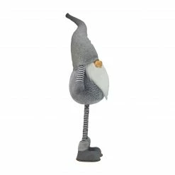 Northlight 42" Gray And White Adjustable Height Chubby Smirking Gnome -Northlight Shop northlight c85068 a 1 37549.1588415206