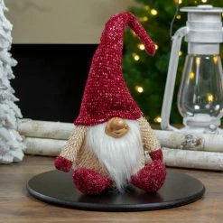 Northlight 17" Ivory And Red Chubby Smiling Gnome Plush Tabletop Christmas Decoration -Northlight Shop northlight c85091 b 5 45768.1588415215
