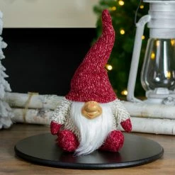 Northlight 15" Ivory And Red Chubby Smiling Gnome Plush Tabletop Christmas Figure -Northlight Shop northlight c85092 a 5 52881.1588406537