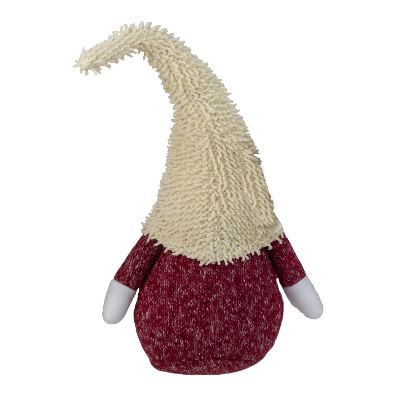 Northlight 15" Textured Red And White Chubby Smiling Gnome Plush Table Top Christmas Figure 4 Northlight 15" Textured Red And White Chubby Smiling Gnome Plush Table Top Christmas Figure - Image 4