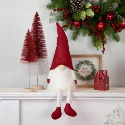 Northlight 21" Red And White Sitting Gnome Tabletop Christmas Decoration -Northlight Shop northlight cb89357 style 41788.1662575565