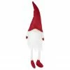 Northlight 21" Red And White Sitting Gnome Tabletop Christmas Decoration