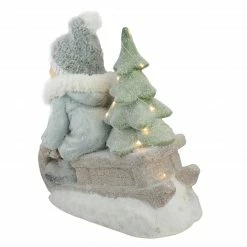 Northlight 15" Beige And Green Lighted Boy On A Sled Christmas Decoration -Northlight Shop northlight cb89390 3 sample 71375.1604542306