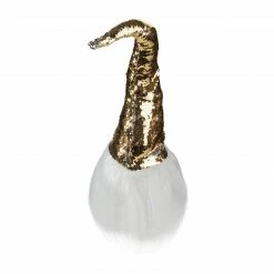 Northlight 25-Inch Gold, Silver, And White Weighted Christmas Gnome Decoration -Northlight Shop northlight de87758 3 93415.1605925995