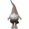 Northlight 34" Brown And White Tall Standing Swaying Christmas Gnome