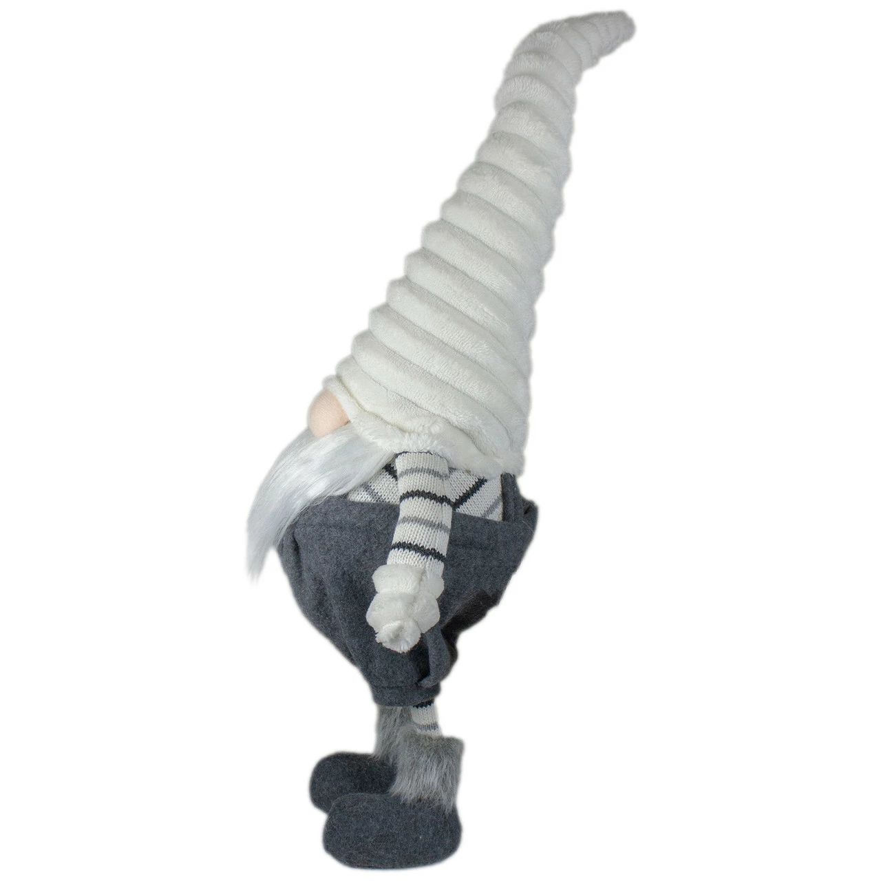 Northlight 25" White And Gray Standing Gnome Tabletop Christmas Decoration 3 Northlight 25" White And Gray Standing Gnome Tabletop Christmas Decoration - Image 3