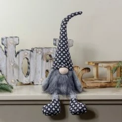 Northlight 18" Gray And Black Sitting Tabletop Gnome Christmas Decoration -Northlight Shop northlight de87773 5 61650.1605666851