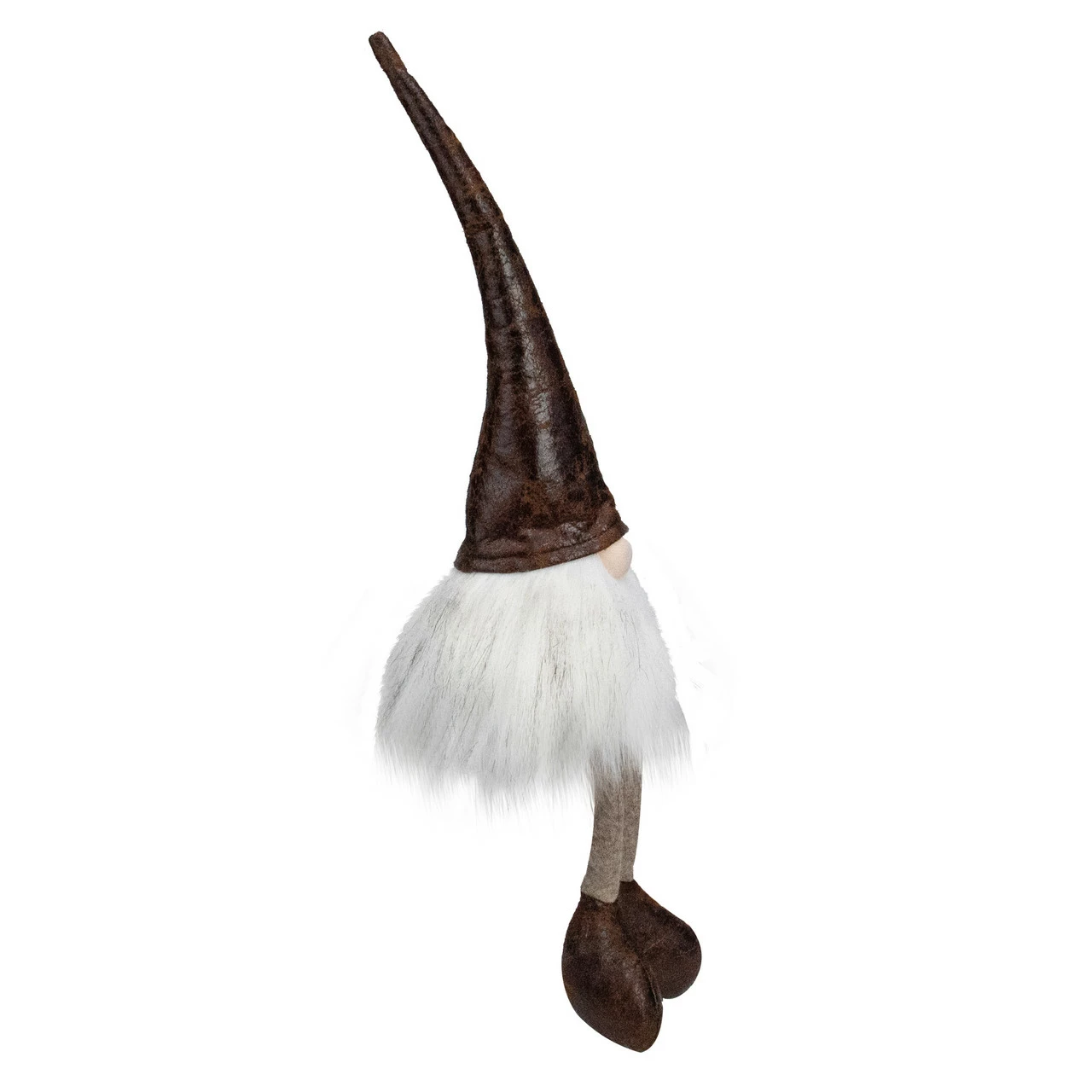 Northlight 12" White And Brown Sitting Gnome Christmas Decoration 3 Northlight 12" White And Brown Sitting Gnome Christmas Decoration - Image 3