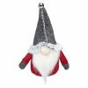 Northlight 8.5" Red And Gray Sitting Gnome Christmas Decoration With Jingle Bell