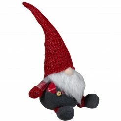Northlight 18" Red And Gray Chubby Gnome Sitting Figure Christmas Decoration -Northlight Shop northlight de89510 2 sample 07617.1605666851