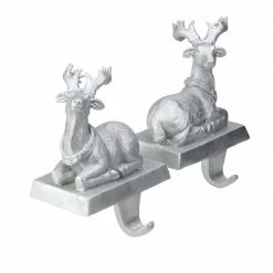 Northlight Set Of 2 Silver Reindeer Christmas Stocking Holders 4.5" -Northlight Shop northlight dw15111 1 63635.1665611932