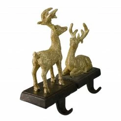 Northlight Set Of 2 Gold Reindeer Glittered Christmas Stocking Holders 8.5" -Northlight Shop northlight dw15127 1 28767.1664901054