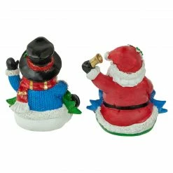 Northlight Set Of 2 Santa And Snowman Glittered Christmas Stocking Holders 5" -Northlight Shop northlight dw15129 4 new 77831.1665610741