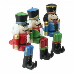 Northlight Set Of 3 Red, Blue And Green Nutcracker Christmas Stocking Holders 5" -Northlight Shop northlight dw15136 1 74019.1665611931