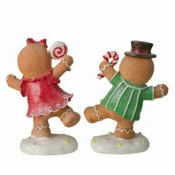 Northlight Set Of 2 Glitter Dusted Boy And Girl Gingerbread Kids Tabletop Figures 6" -Northlight Shop northlight dw27710 2 85519.1664811132