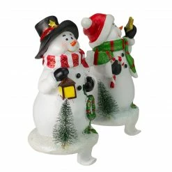 Northlight Set Of 2 Glitter Dusted Snowman Christmas Stocking Holders 7.25" -Northlight Shop northlight dw27718 1 73167.1665610428