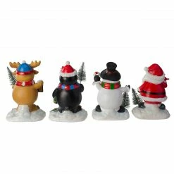 Northlight Set Of 4 Santa, Snowman, Penguin And Reindeer Christmas Stocking Holders 5.75" 7 Northlight Set Of 4 Santa, Snowman, Penguin And Reindeer Christmas Stocking Holders 5.75" -Northlight Shop northlight dw27719 2 46114.1661801385