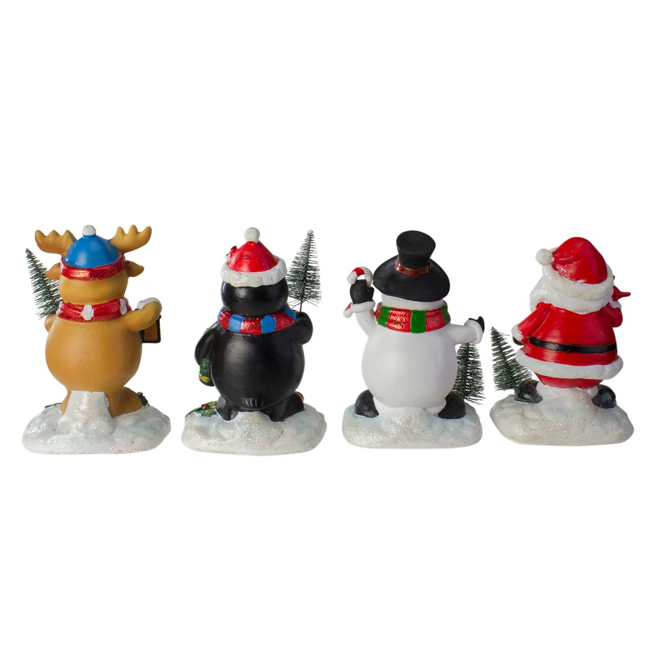 Northlight Set Of 4 Santa, Snowman, Penguin And Reindeer Christmas Stocking Holders 5.75" 4 Northlight Set Of 4 Santa, Snowman, Penguin And Reindeer Christmas Stocking Holders 5.75" - Image 4