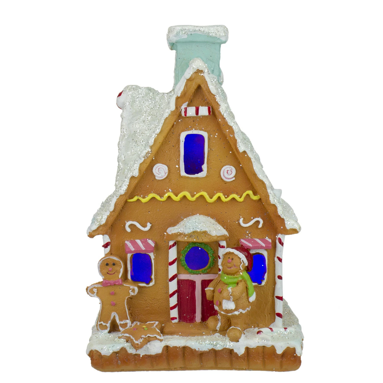 Northlight 8.5" LED Lighted Gingerbread House Christmas Figure 1 Northlight 8.5" LED Lighted Gingerbread House Christmas Figure