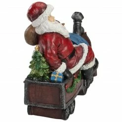 Northlight 14" Red And Blue Santa On A Train Christmas Tabletop Decoration -Northlight Shop northlight dw91032 3 23950.1600478197
