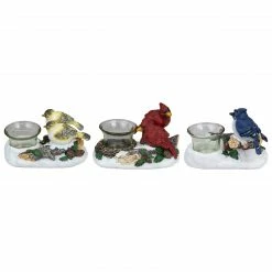 Northlight Set Of 3 Christmas Birds Tabletop Decoration With Tealight Candle Holders 5.75" -Northlight Shop northlight dw91035 1 54983.1600478197