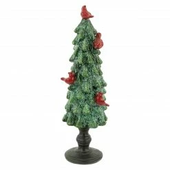 Northlight 8.75" Green Glittered Christmas Tree With Red Cardinals Decoration -Northlight Shop northlight dw92256 1 61066.1663254285