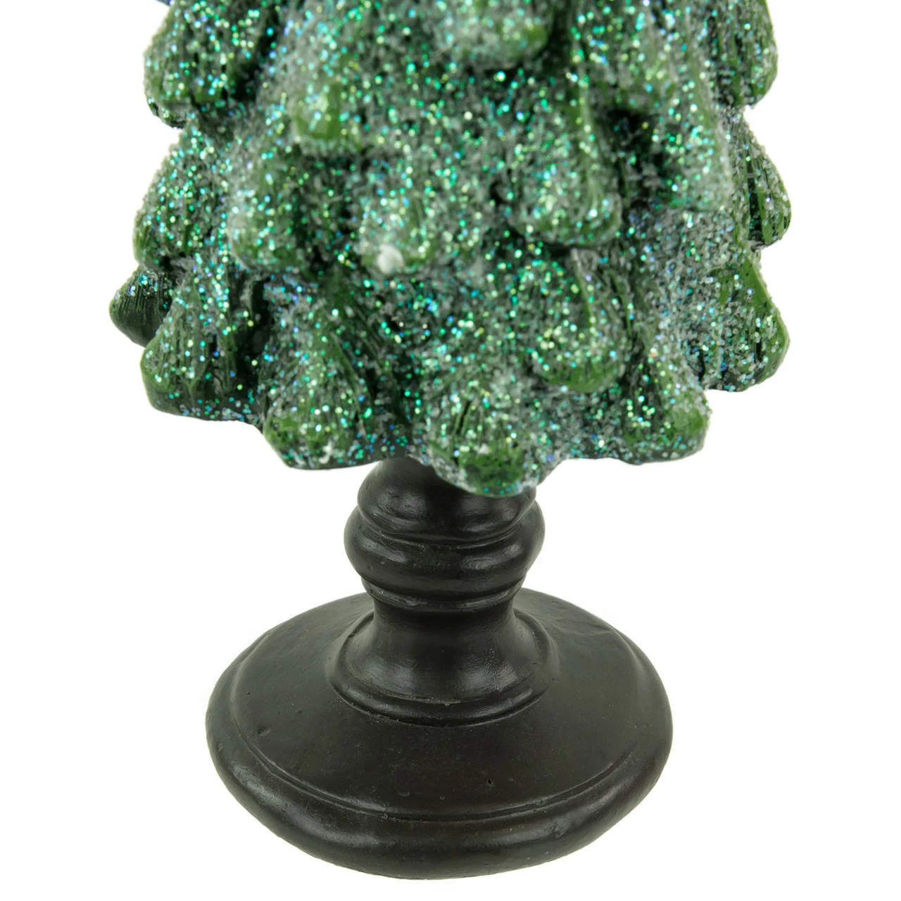 Northlight 11" Green Glittered Tree With Red Cardinals Christmas Decoration 3 Northlight 11" Green Glittered Tree With Red Cardinals Christmas Decoration - Image 3