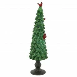 Northlight 14.5" Green Glittered Christmas Tree With Red Cardinals Decoration -Northlight Shop northlight dw92258 3 22741.1663253974