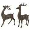 Northlight Set Of 2 Brown Deer Christmas Decorations 14"
