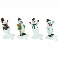 Northlight Set Of 4 Glittered Snowman Christmas Stocking Holders 6.75" -Northlight Shop northlight dw94224 2 88053.1660844691